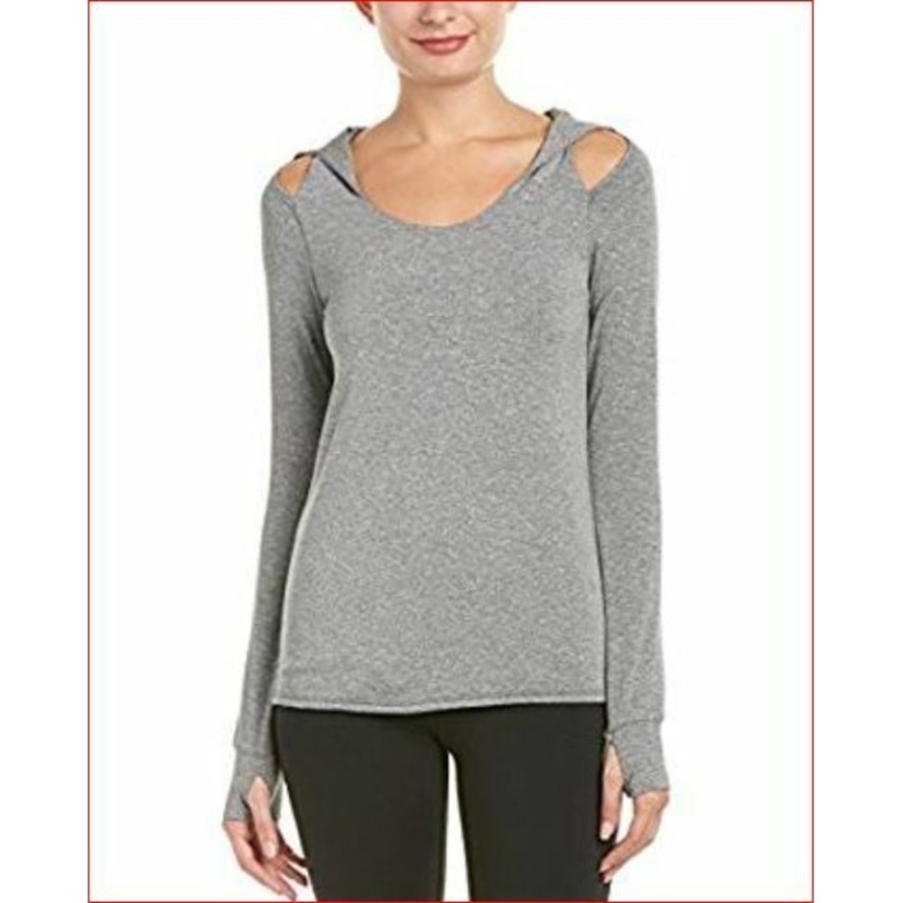 Splendid Studio women hoodie sweater grey RH8D233 XS MSRP $74